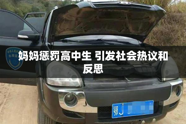 妈妈惩罚高中生 引发社会热议和反思
