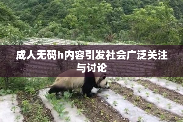 成人无码h内容引发社会广泛关注与讨论