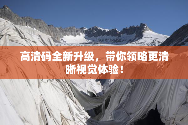 高清码全新升级，带你领略更清晰视觉体验！