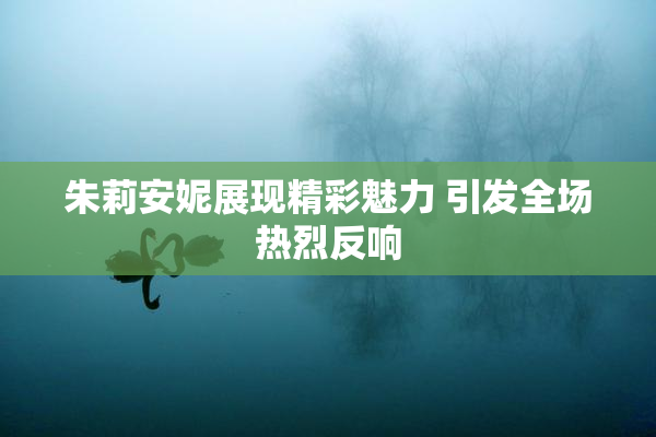 朱莉安妮展现精彩魅力 引发全场热烈反响