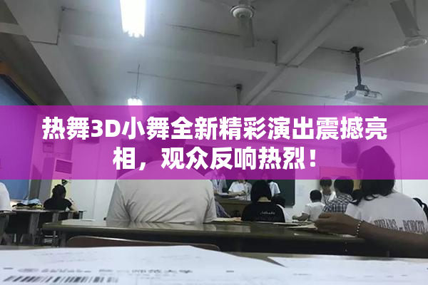 热舞3D小舞全新精彩演出震撼亮相，观众反响热烈！