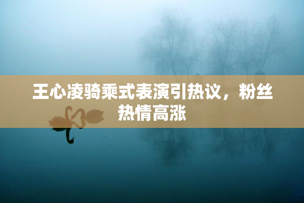 王心凌骑乘式表演引热议，粉丝热情高涨
