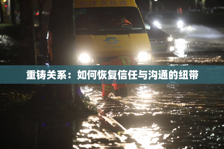 重铸关系：如何恢复信任与沟通的纽带