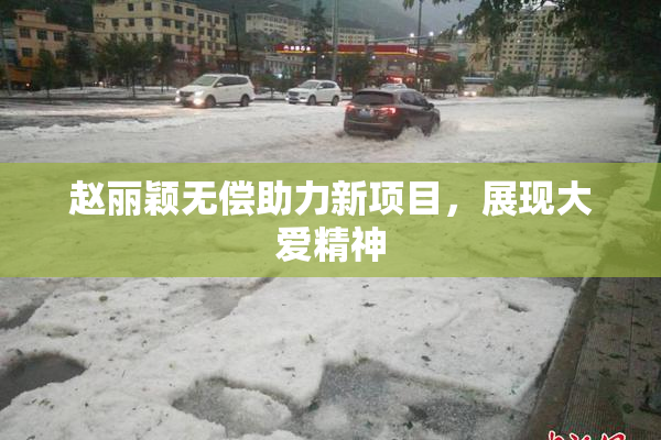赵丽颖无偿助力新项目，展现大爱精神