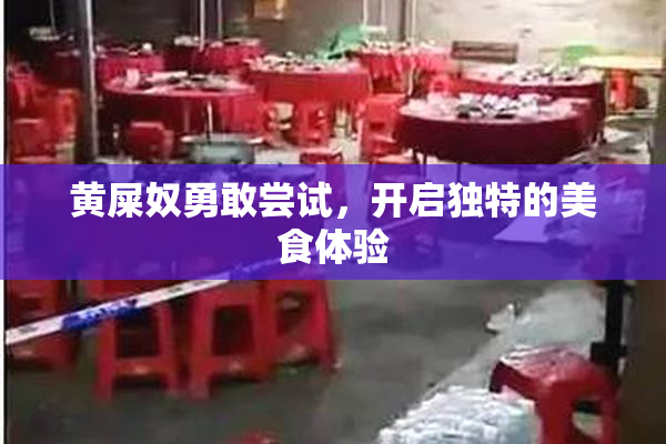 黄屎奴勇敢尝试，开启独特的美食体验