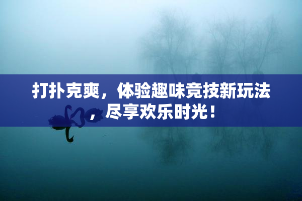 打扑克爽，体验趣味竞技新玩法，尽享欢乐时光！