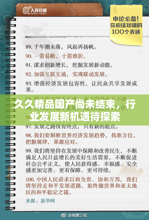 久久精品国产尚未结束，行业发展新机遇待探索