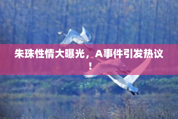 朱珠性情大曝光，A事件引发热议！