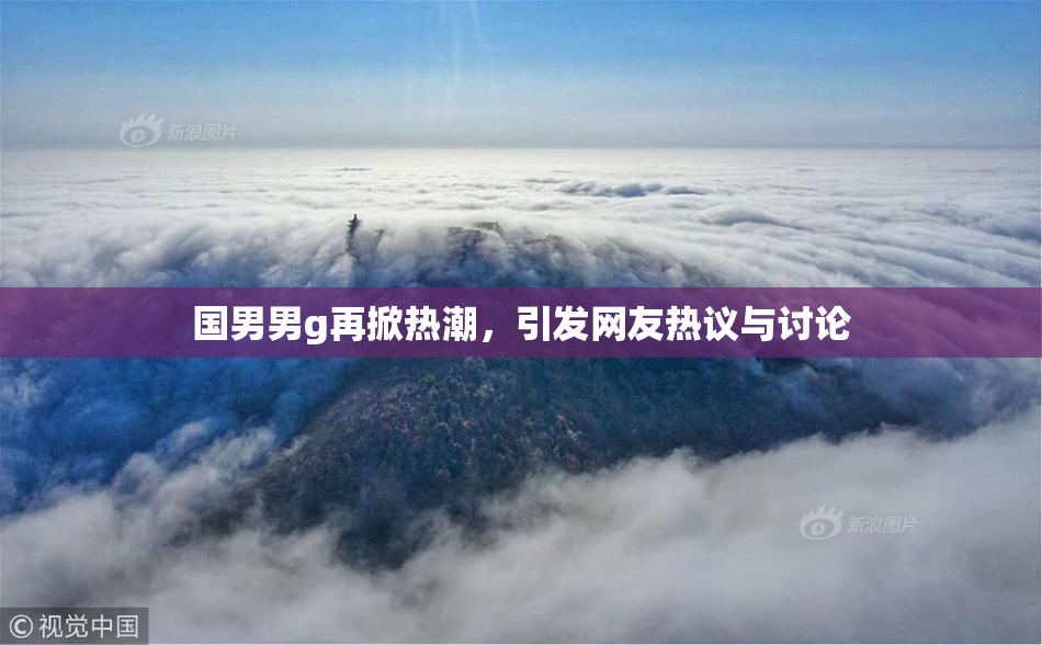 国男男g再掀热潮，引发网友热议与讨论