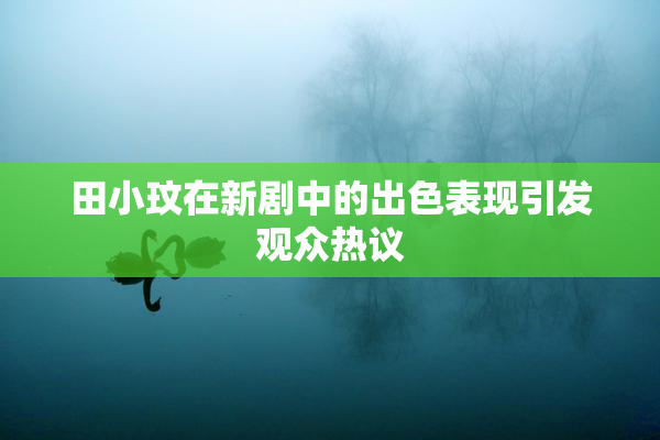 田小玟在新剧中的出色表现引发观众热议