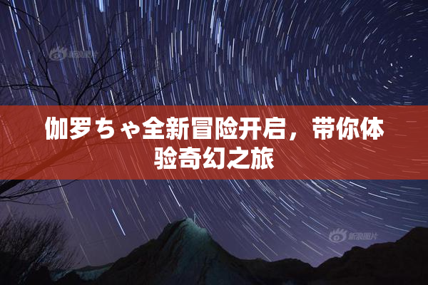 伽罗ちゃ全新冒险开启，带你体验奇幻之旅