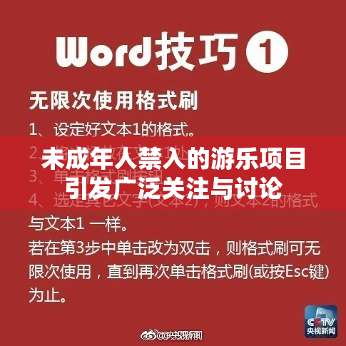 未成年人禁入的游乐项目引发广泛关注与讨论