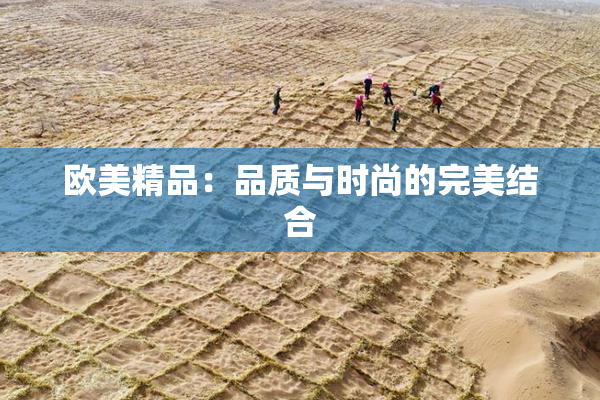 欧美精品：品质与时尚的完美结合