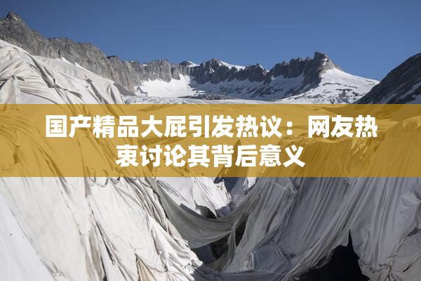 国产精品大屁引发热议：网友热衷讨论其背后意义