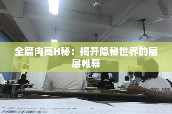 全篇肉高H秘：揭开隐秘世界的层层帷幕
