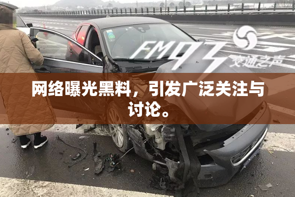 网络曝光黑料，引发广泛关注与讨论。