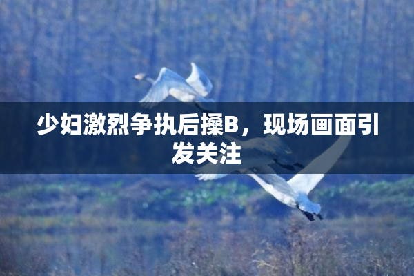 少妇激烈争执后搡B，现场画面引发关注