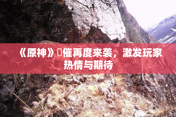 《原神》婬催再度来袭，激发玩家热情与期待