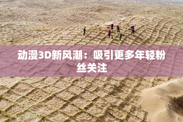 动漫3D新风潮：吸引更多年轻粉丝关注