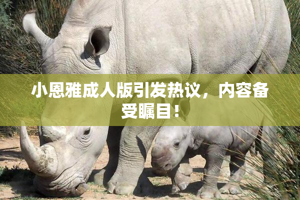 小恩雅成人版引发热议，内容备受瞩目！
