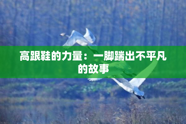 高跟鞋的力量：一脚踹出不平凡的故事