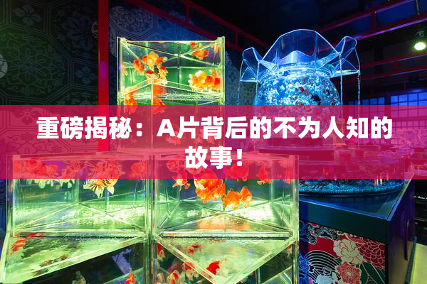 重磅揭秘：A片背后的不为人知的故事！