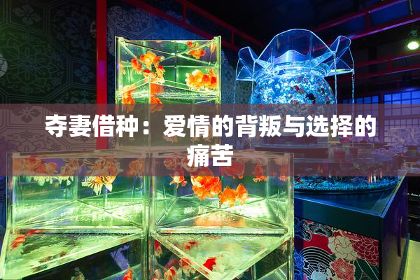 夺妻借种：爱情的背叛与选择的痛苦