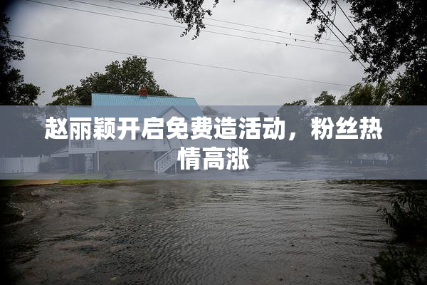 赵丽颖开启免费造活动，粉丝热情高涨