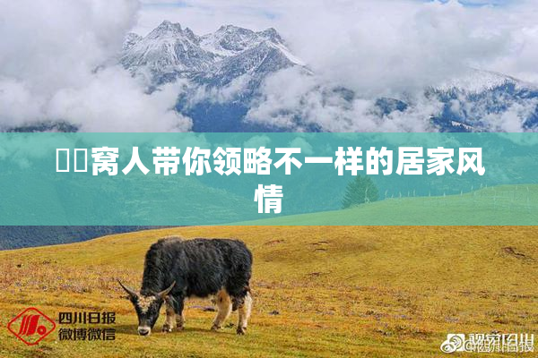 妺妺窝人带你领略不一样的居家风情