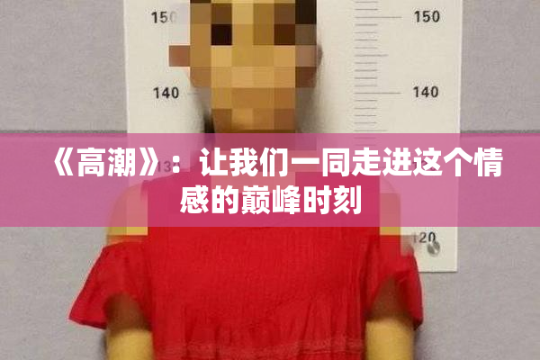 《高潮》：让我们一同走进这个情感的巅峰时刻