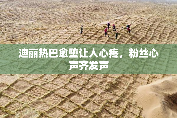 迪丽热巴愈堕让人心疼，粉丝心声齐发声