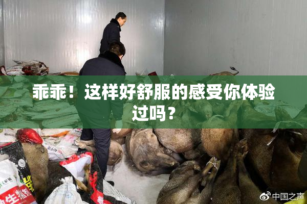 乖乖！这样好舒服的感受你体验过吗？
