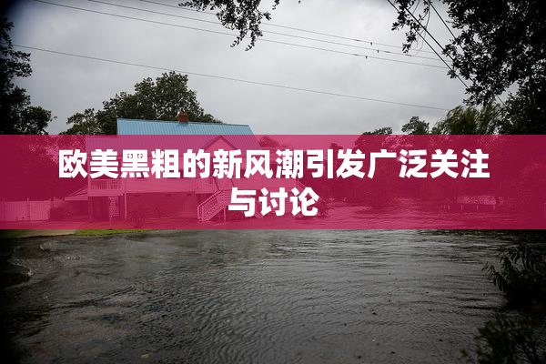 欧美黑粗的新风潮引发广泛关注与讨论