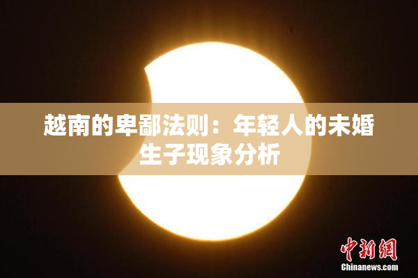 越南的卑鄙法则：年轻人的未婚生子现象分析