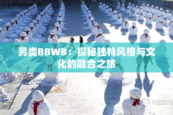 另类BBWB：探秘独特风格与文化的融合之旅
