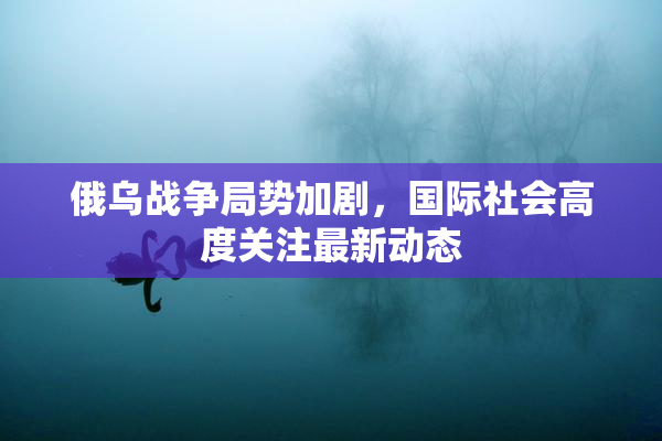 俄乌战争局势加剧，国际社会高度关注最新动态