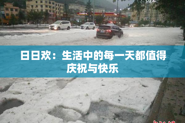 日日欢：生活中的每一天都值得庆祝与快乐