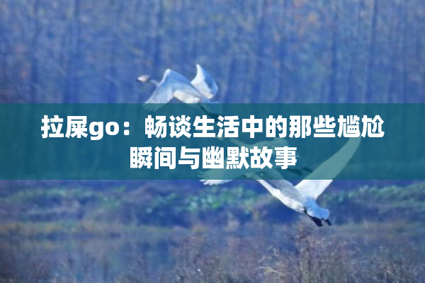 拉屎go：畅谈生活中的那些尴尬瞬间与幽默故事