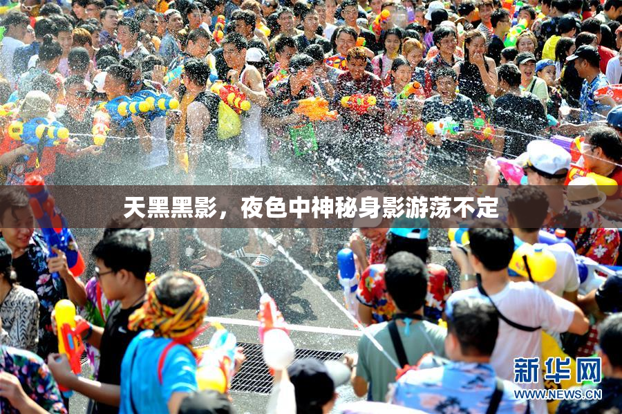 天黑黑影，夜色中神秘身影游荡不定