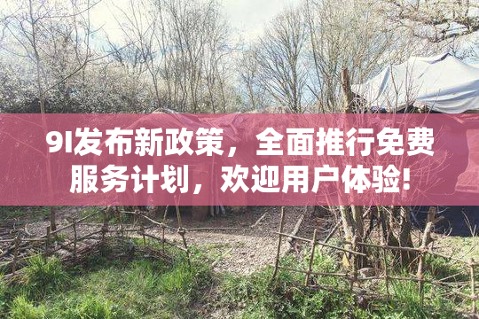 9I发布新政策，全面推行免费服务计划，欢迎用户体验!
