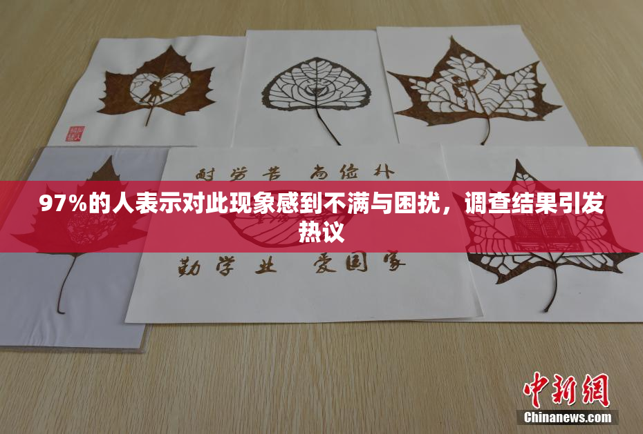 97%的人表示对此现象感到不满与困扰，调查结果引发热议