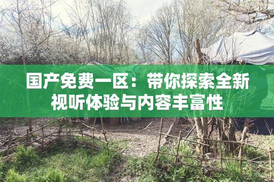 国产免费一区：带你探索全新视听体验与内容丰富性