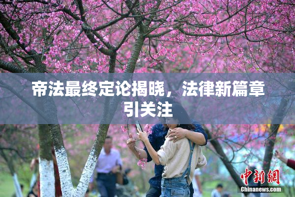 帝法最终定论揭晓，法律新篇章引关注