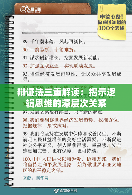 辩证法三重解读：揭示逻辑思维的深层次关系