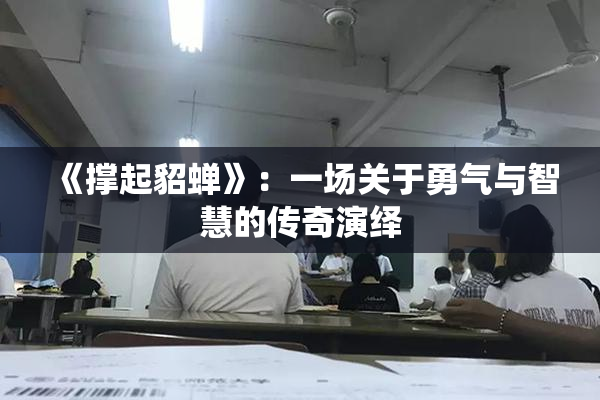 《撑起貂蝉》：一场关于勇气与智慧的传奇演绎