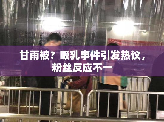 甘雨被？吸乳事件引发热议，粉丝反应不一