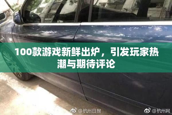 100款游戏新鲜出炉，引发玩家热潮与期待评论