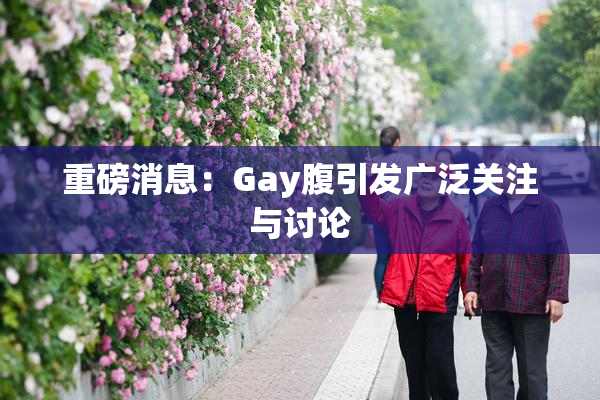 重磅消息：Gay腹引发广泛关注与讨论