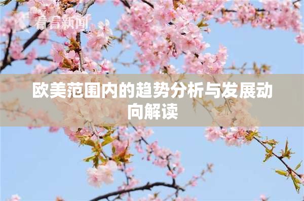 欧美范围内的趋势分析与发展动向解读