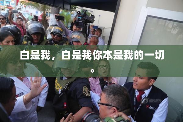 白是我，白是我你本是我的一切。